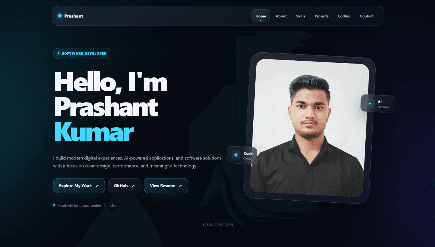 GitHub Pages Portfolio
